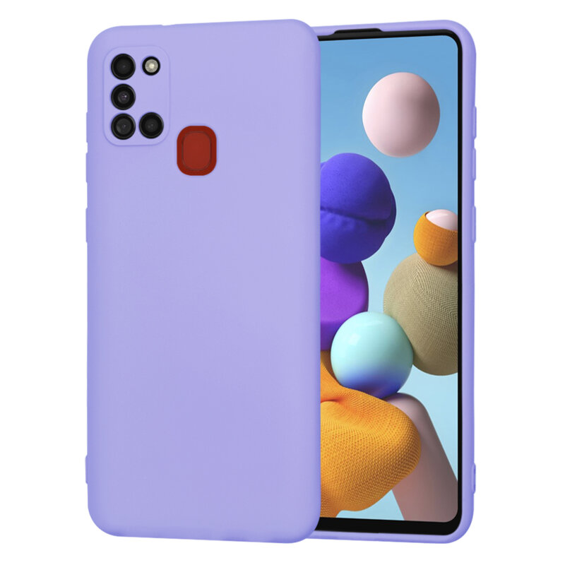 Husa silicon Samsung Galaxy A21s Techsuit SoftFlex, violet