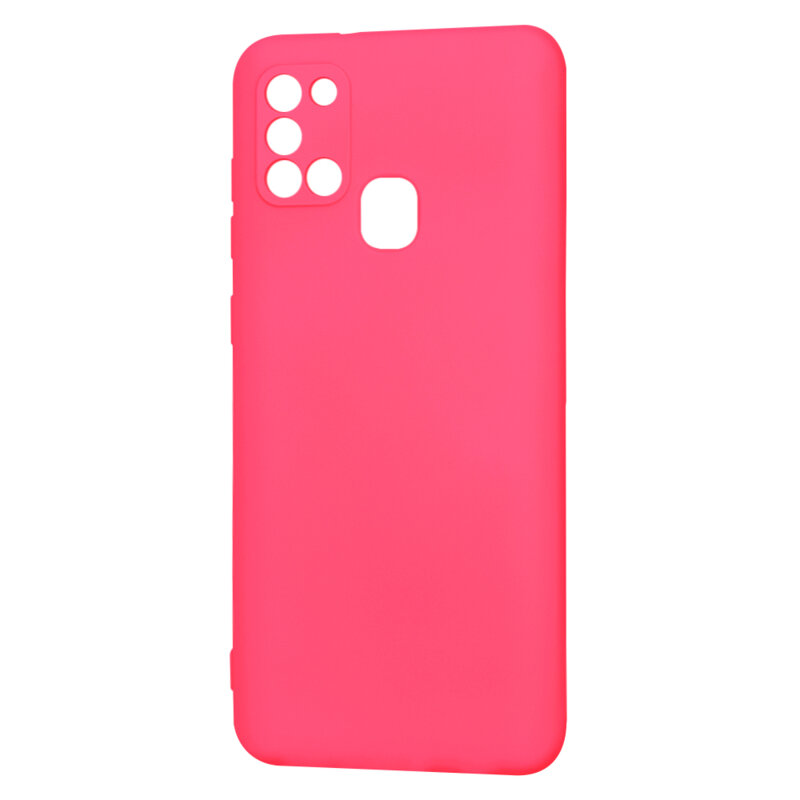 Husa silicon Samsung Galaxy A21s Techsuit SoftFlex, fucsia