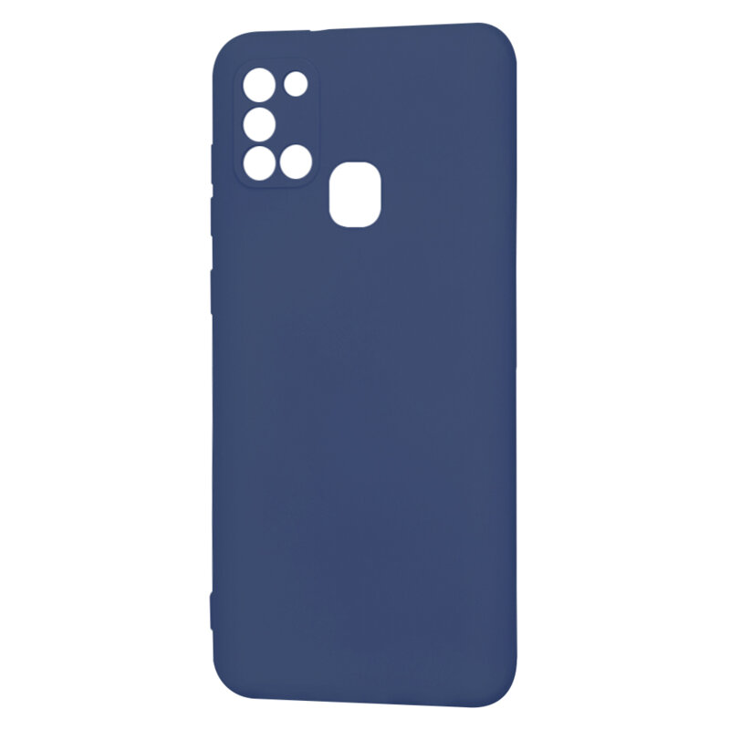 Husa silicon Samsung Galaxy A21s Techsuit SoftFlex, bleumarin