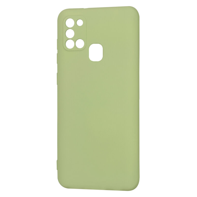 Husa silicon Samsung Galaxy A21s Techsuit SoftFlex, verde