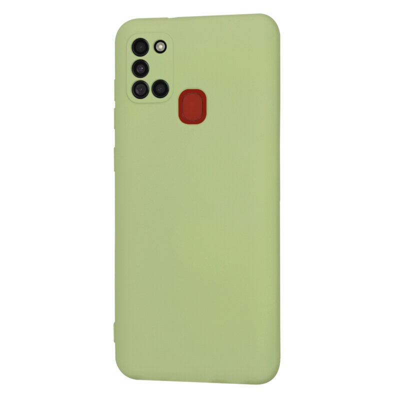 Husa silicon Samsung Galaxy A21s Techsuit SoftFlex, verde