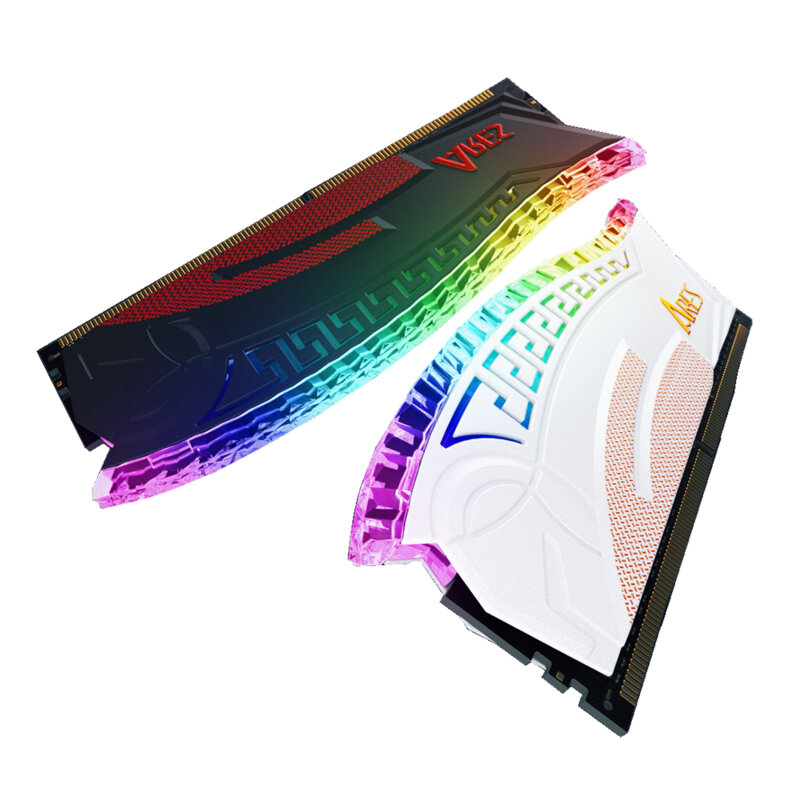 [Kit 2x] Memory Gaming DDR4 32GB, 3200MHz Dato, AMRGB32GX264G32W, alb