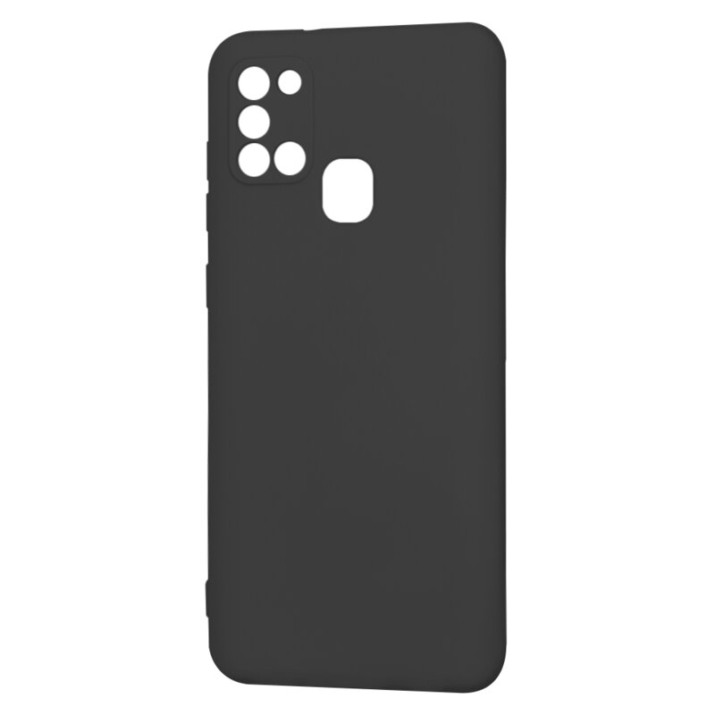 Husa silicon Samsung Galaxy A21s Techsuit SoftFlex, negru