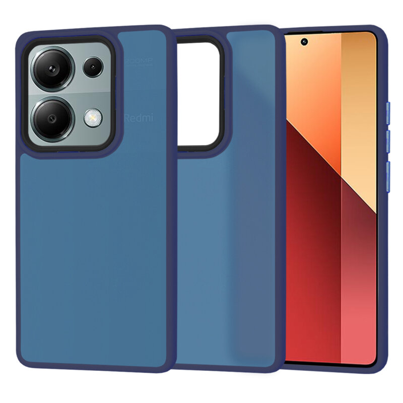 Husa Xiaomi Redmi Note 13 Pro 4G Techsuit HaloFrost Series, bleumarin