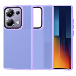 Husa Xiaomi Poco M6 Pro 4G Techsuit HaloFrost Series, mov deschis