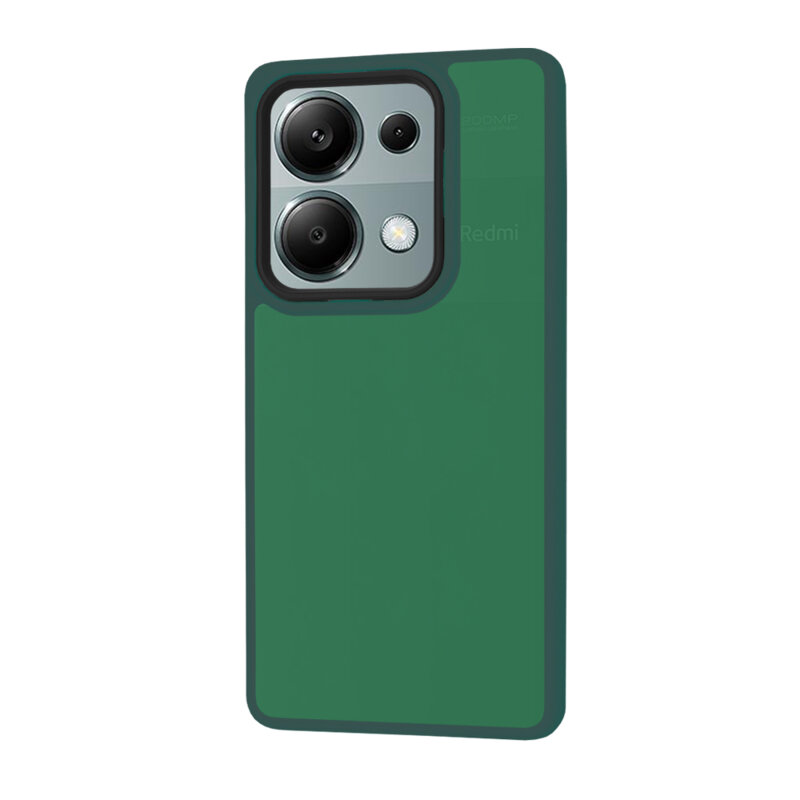 Husa Xiaomi Redmi Note 13 Pro 4G Techsuit HaloFrost Series, verde inchis