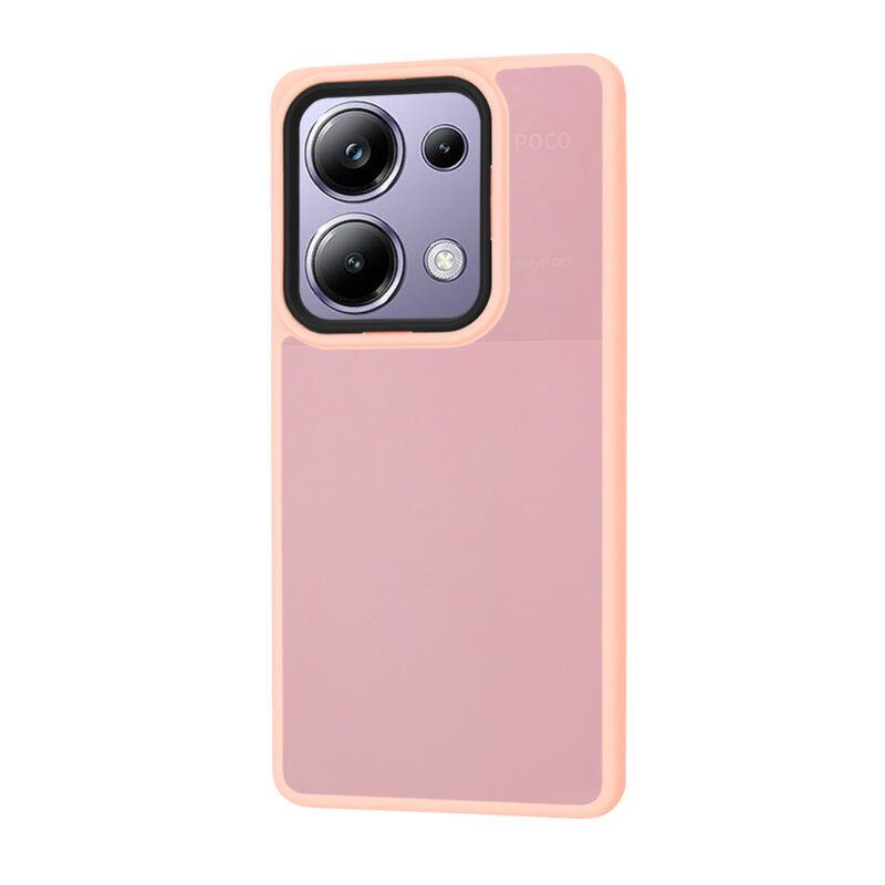 Husa Xiaomi Poco M6 Pro 4G Techsuit HaloFrost Series, roz