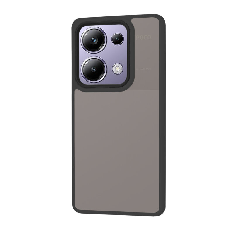 Husa Xiaomi Poco M6 Pro 4G Techsuit HaloFrost Series, negru