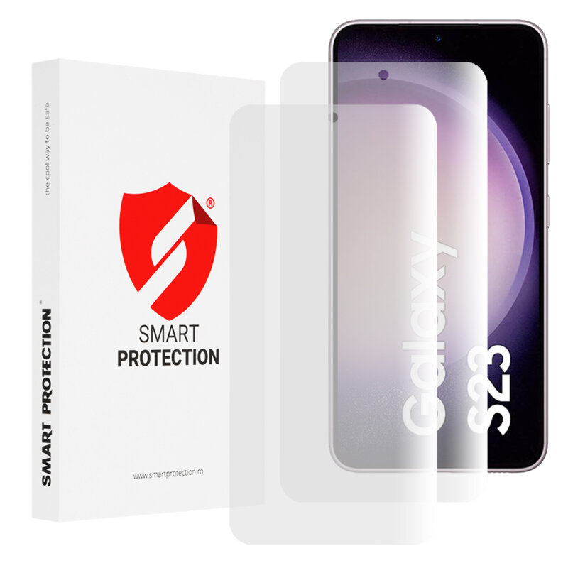 [Pachet 2x] Folie regenerabila premium Samsung Galaxy S23 Smart Protection Classic, transparenta