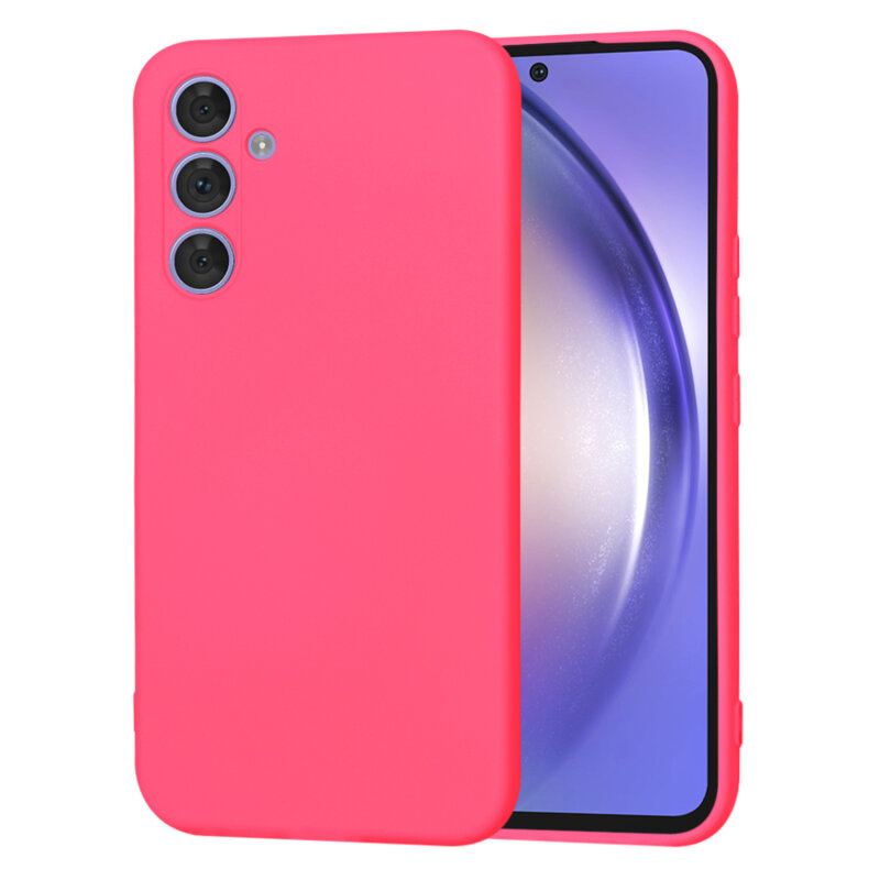 Husa silicon Samsung Galaxy A54 Techsuit SoftFlex, fucsia