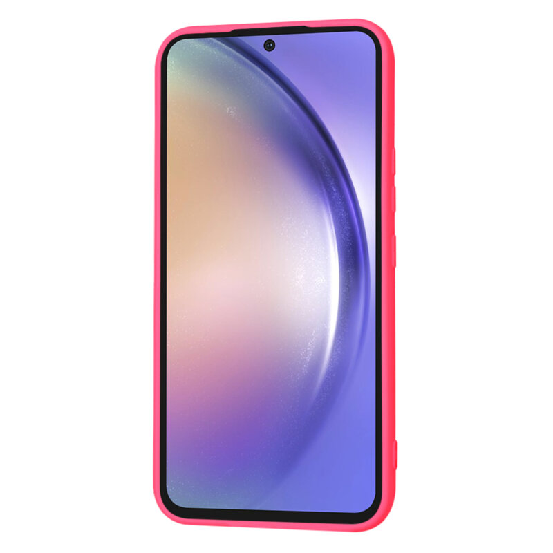 Husa silicon Samsung Galaxy A54 Techsuit SoftFlex, fucsia