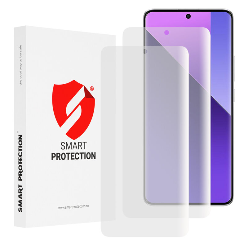 [Pachet 2x] Folie regenerabila premium Xiaomi Redmi Note 13 Pro+ 5G Smart Protection Classic, transparenta