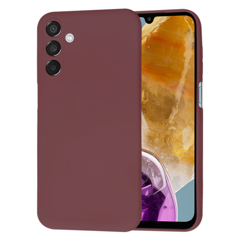 Husa silicon Samsung Galaxy M15 Techsuit SoftFlex, bordo