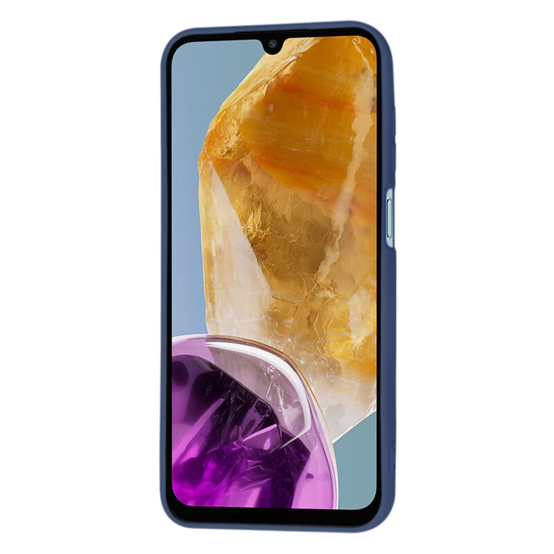 Husa silicon Samsung Galaxy M15 Techsuit SoftFlex, bleumarin