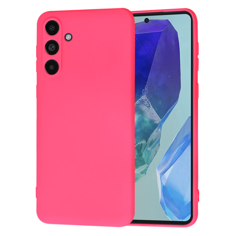 Husa silicon Samsung Galaxy M55 Techsuit SoftFlex, fucsia