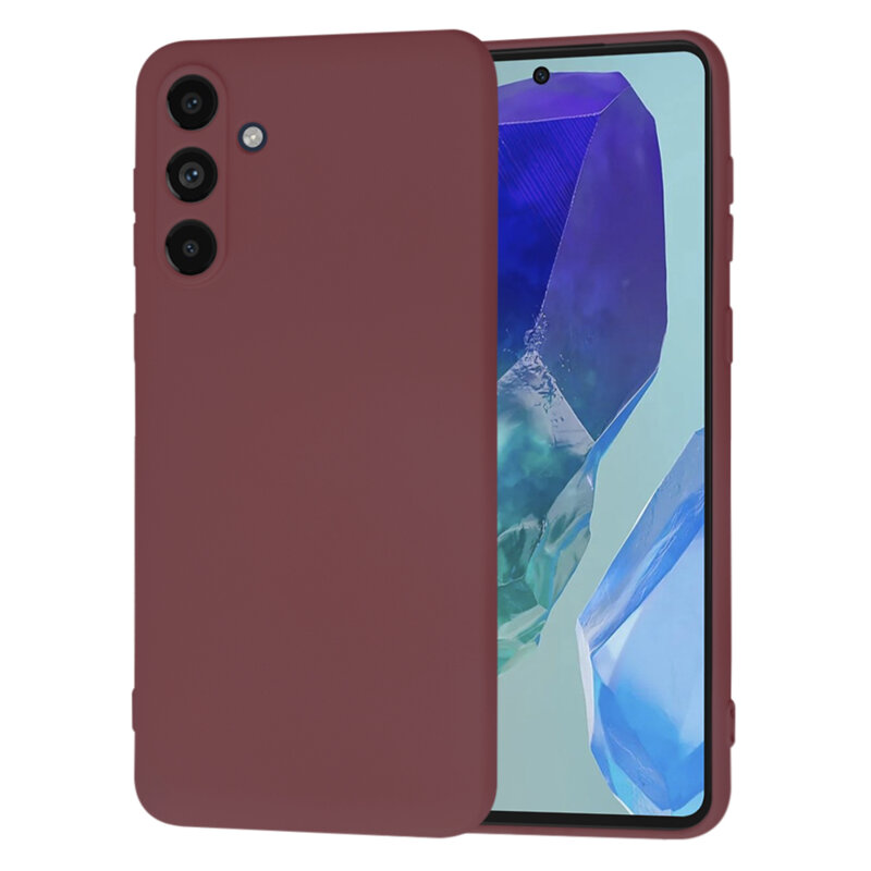 Husa silicon Samsung Galaxy M55 Techsuit SoftFlex, bordo