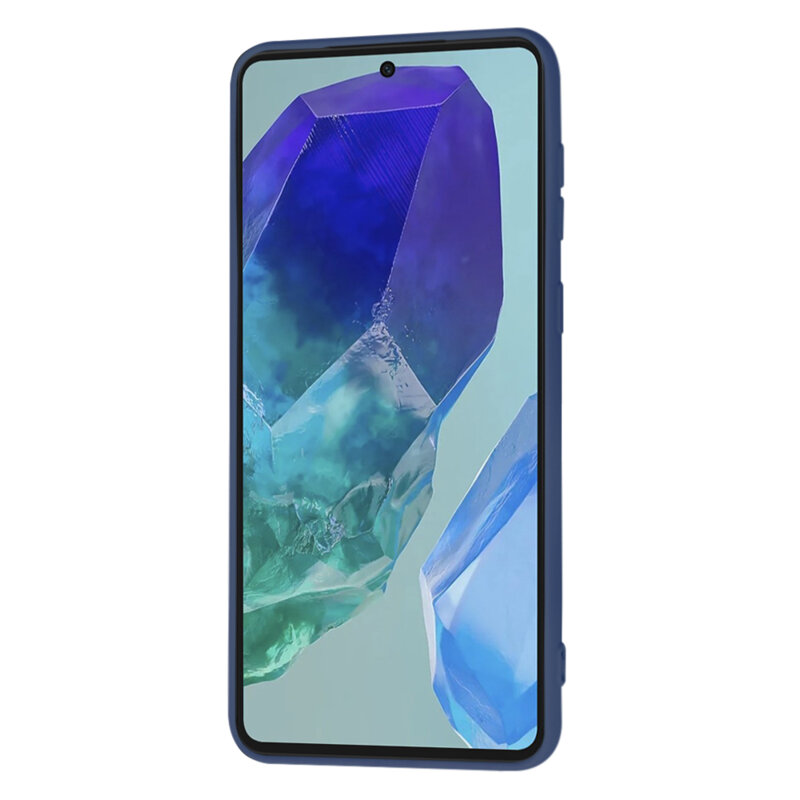 Husa silicon Samsung Galaxy M55 Techsuit SoftFlex, bleumarin