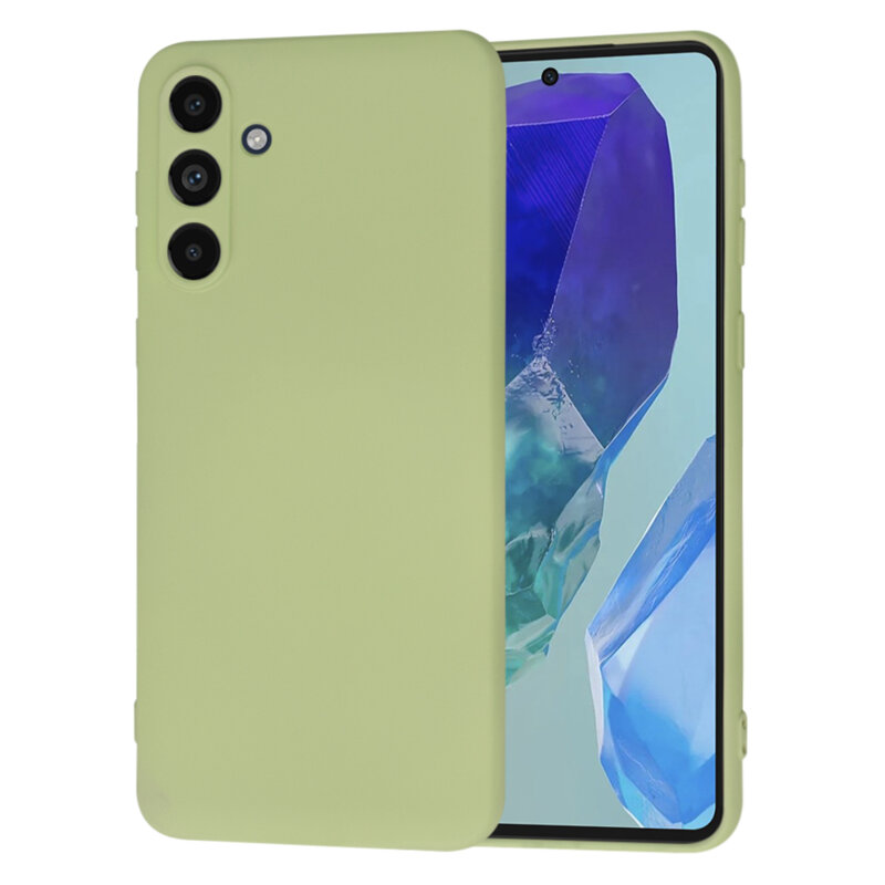 Husa silicon Samsung Galaxy M55 Techsuit SoftFlex, verde