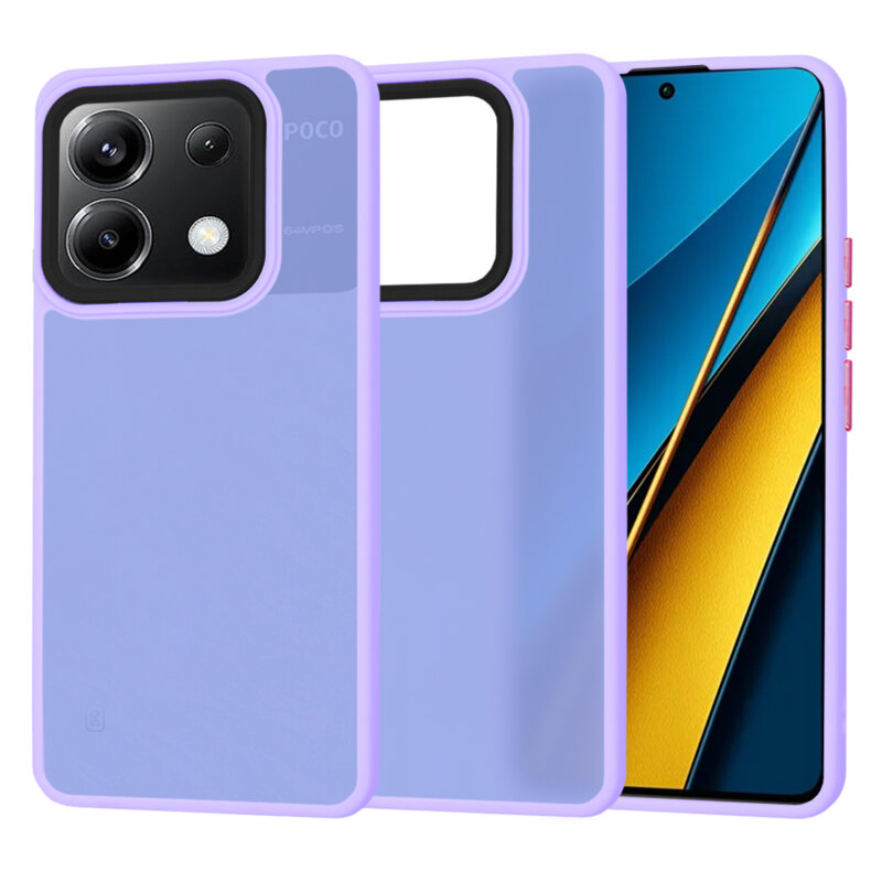 Husa Xiaomi Poco X6 Techsuit HaloFrost Series, mov deschis