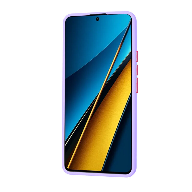 Husa Xiaomi Poco X6 Techsuit HaloFrost Series, mov deschis