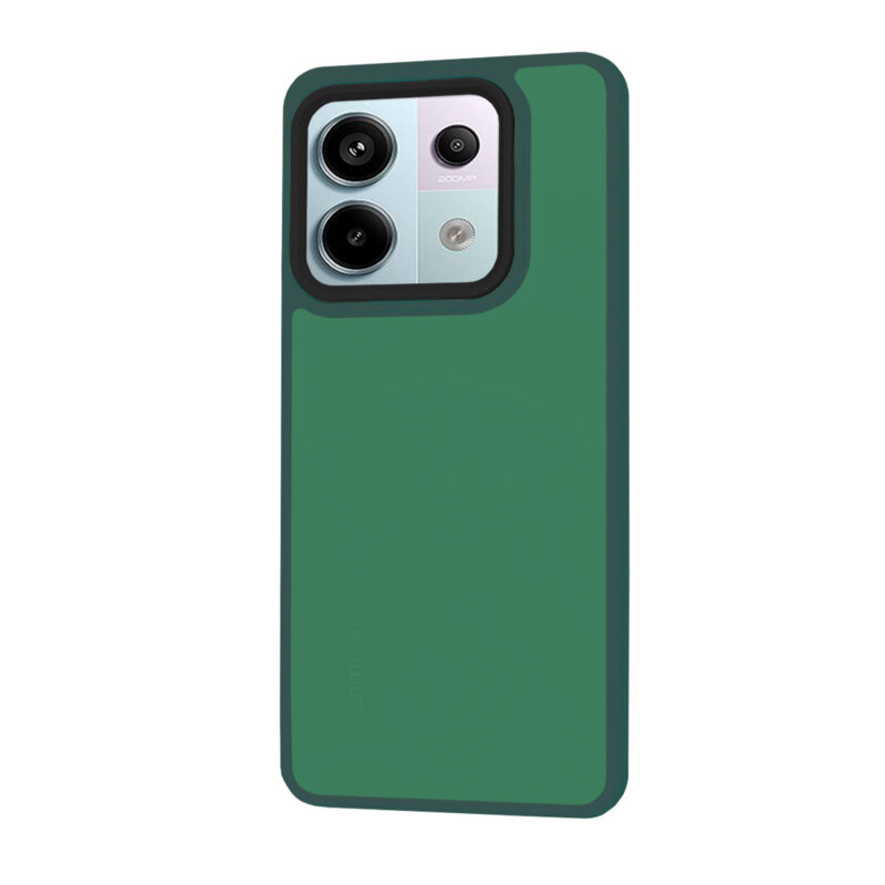 Husa Xiaomi Redmi Note 13 Pro 5G Techsuit HaloFrost Series, verde inchis