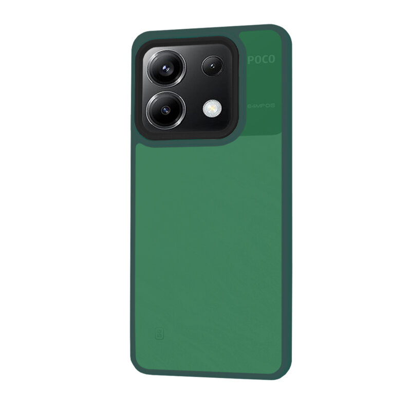 Husa Xiaomi Poco X6 Techsuit HaloFrost Series, verde inchis