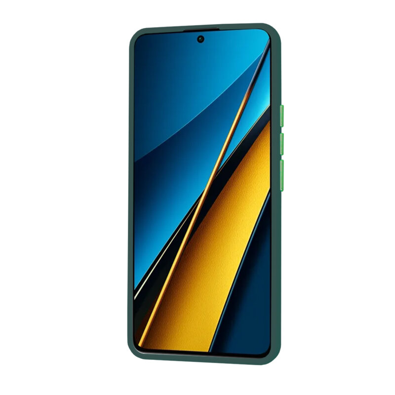 Husa Xiaomi Poco X6 Techsuit HaloFrost Series, verde inchis