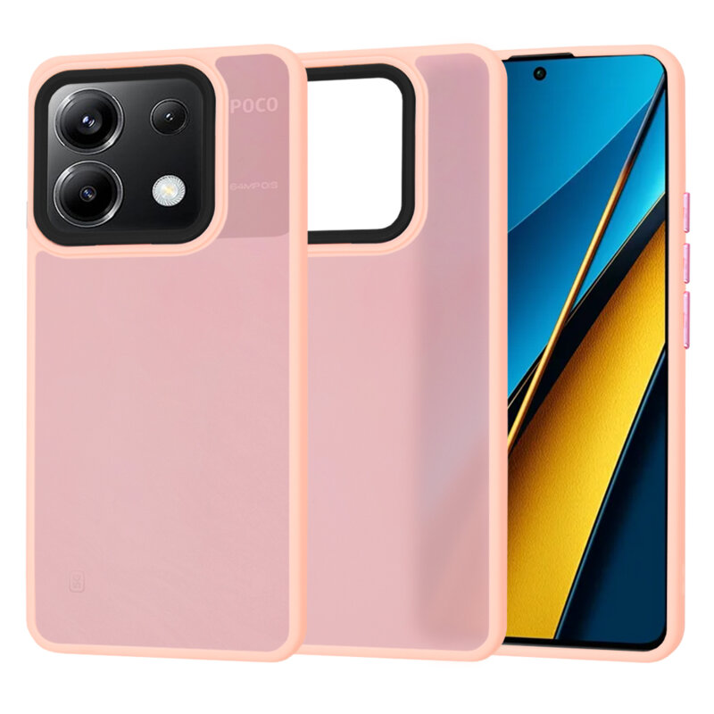 Husa Xiaomi Poco X6 Techsuit HaloFrost Series, roz