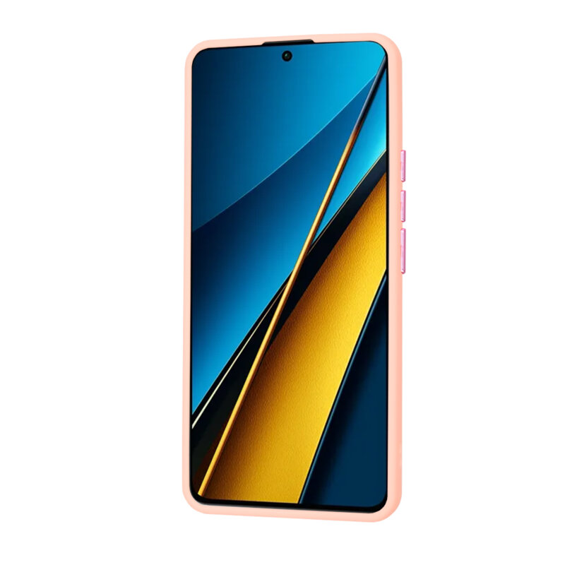 Husa Xiaomi Poco X6 Techsuit HaloFrost Series, roz