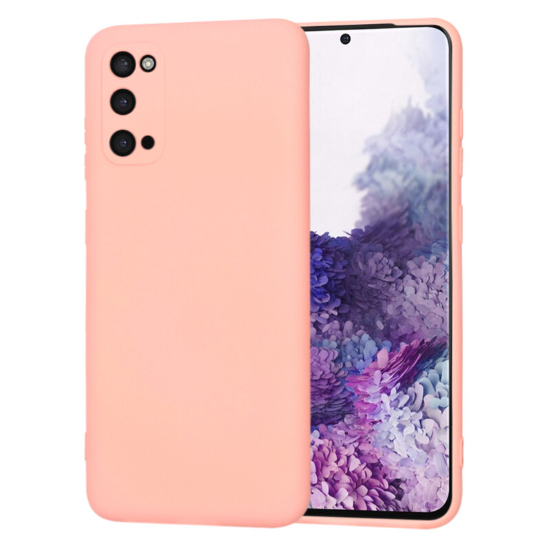 Husa silicon Samsung Galaxy S20 5G Techsuit SoftFlex, roz