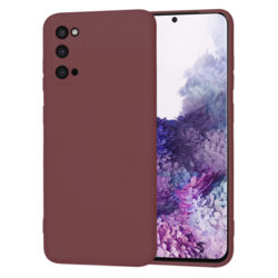 Husa silicon Samsung Galaxy S20 Techsuit SoftFlex, bordo