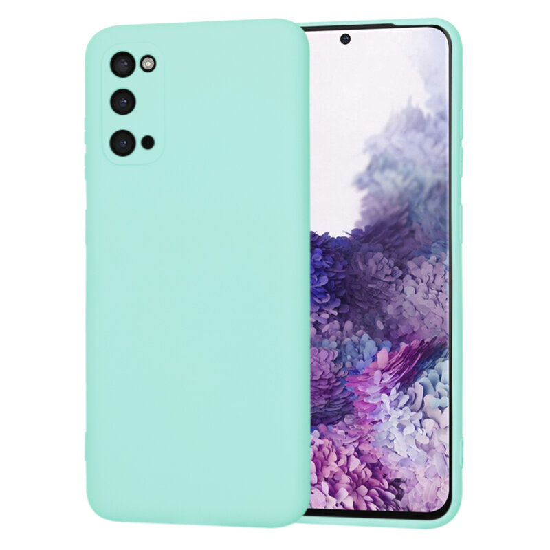 Husa silicon Samsung Galaxy S20 5G Techsuit SoftFlex, turcoaz