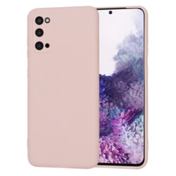 Husa silicon Samsung Galaxy S20 5G Techsuit SoftFlex, roz pudra