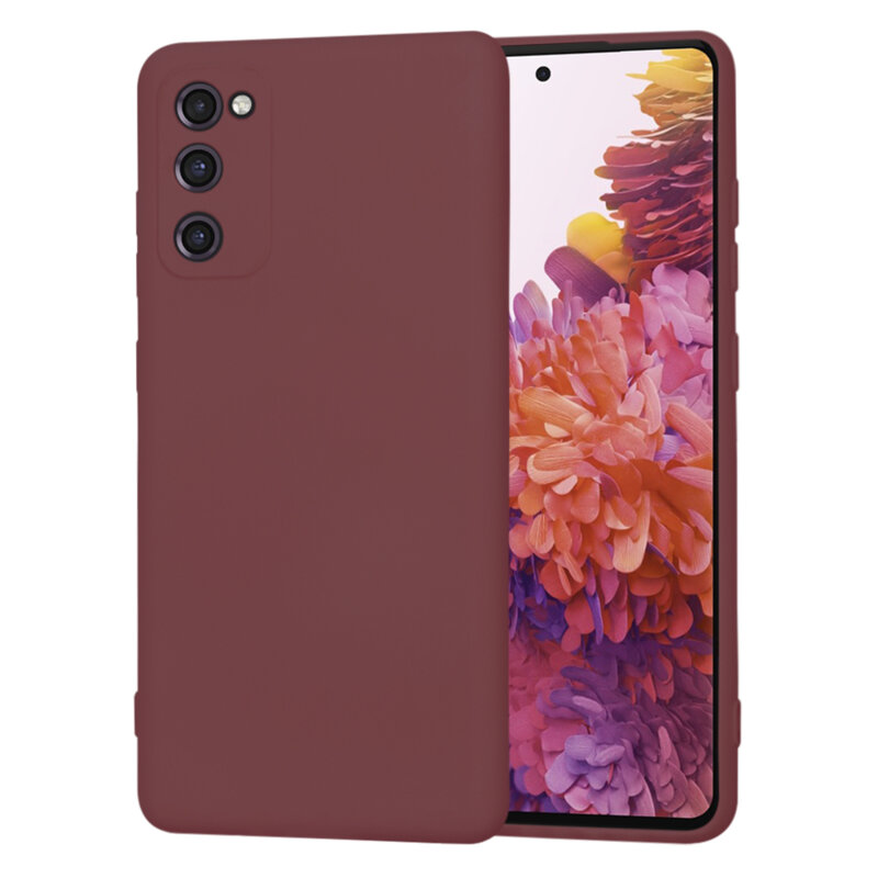 Husa silicon Samsung Galaxy S20 FE Techsuit SoftFlex, bordo