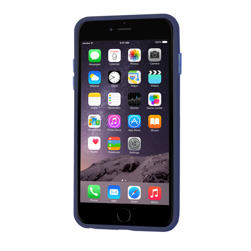 Husa iPhone 6 Plus/ 6s Plus Techsuit HaloFrost Series, bleumarin