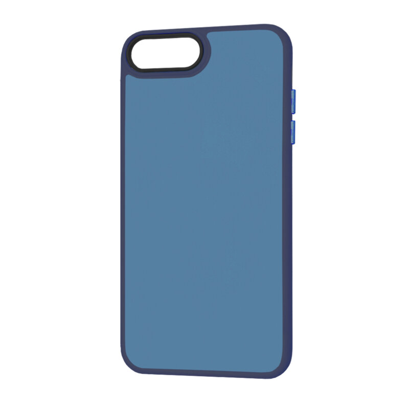 Husa iPhone 6 Plus/ 6s Plus Techsuit HaloFrost Series, bleumarin