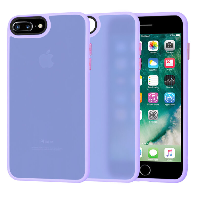 Husa iPhone 7 Plus Techsuit HaloFrost Series, mov deschis