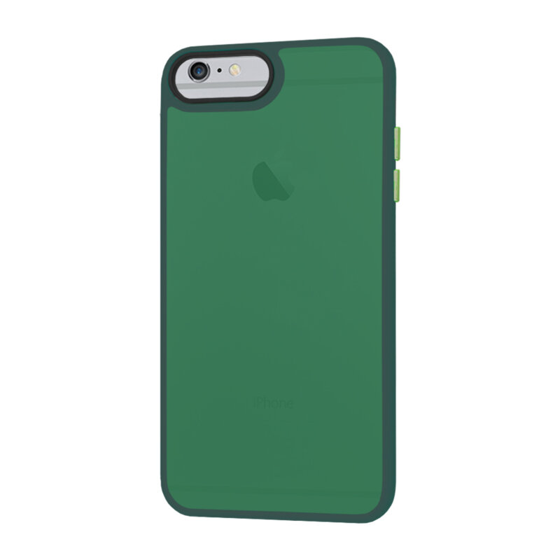 Husa iPhone 6 Plus/ 6s Plus Techsuit HaloFrost Series, verde inchis