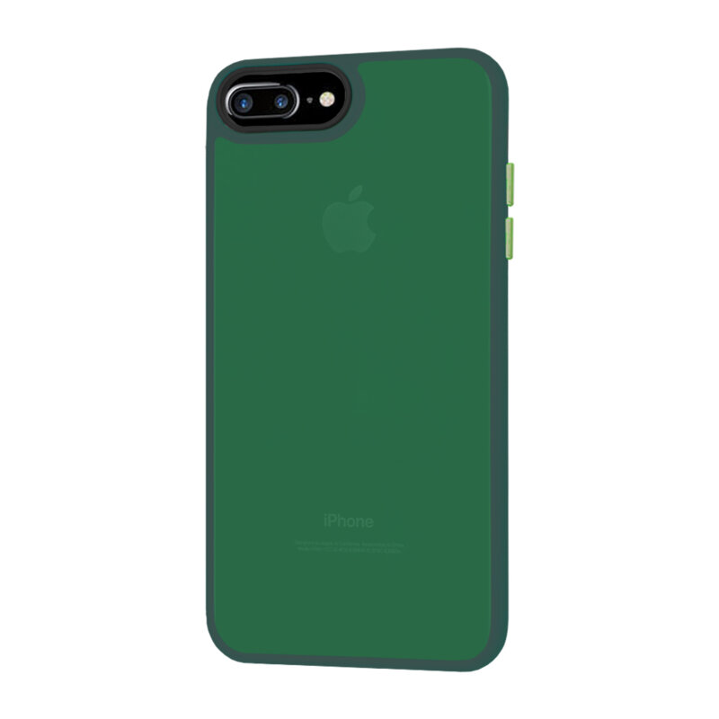 Husa iPhone 7 Plus Techsuit HaloFrost Series, verde inchis