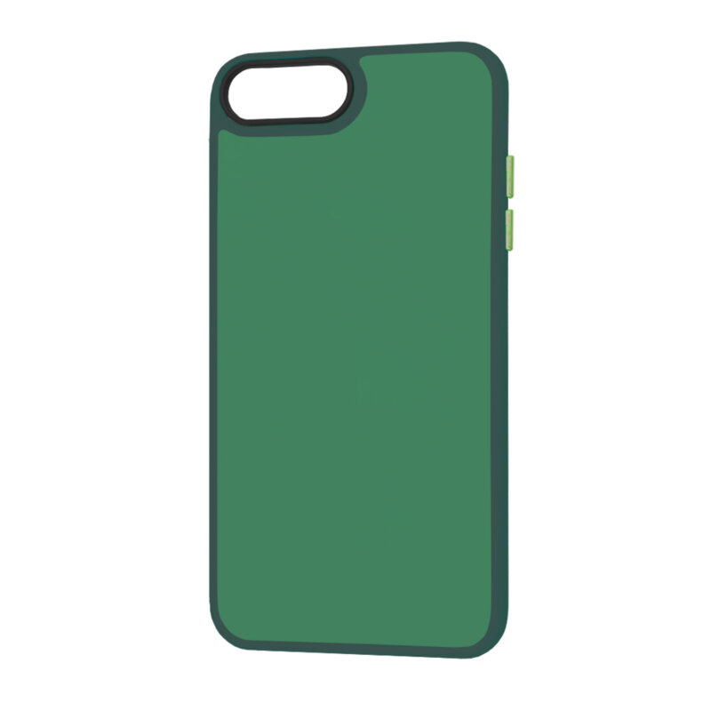 Husa iPhone 7 Plus Techsuit HaloFrost Series, verde inchis