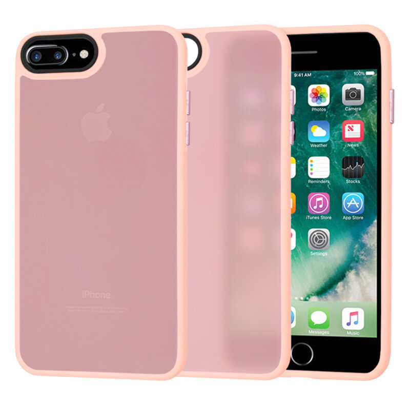 Husa iPhone 7 Plus Techsuit HaloFrost Series, roz