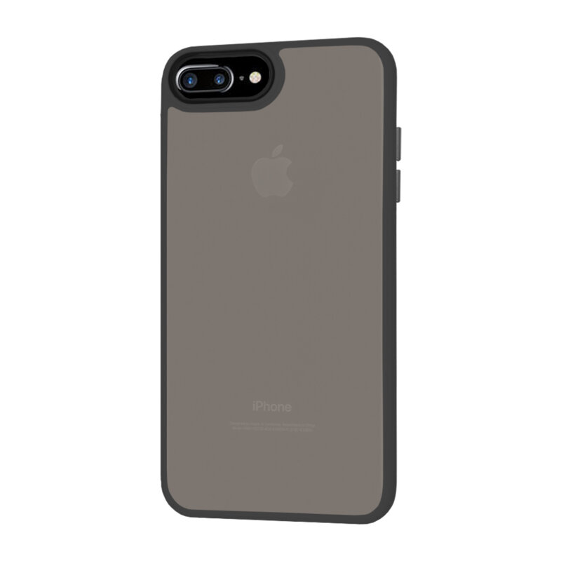Husa iPhone 7 Plus Techsuit HaloFrost Series, negru