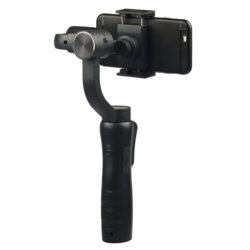 Gimbal telefon 360° Face Tracking Techsuit S5, negru