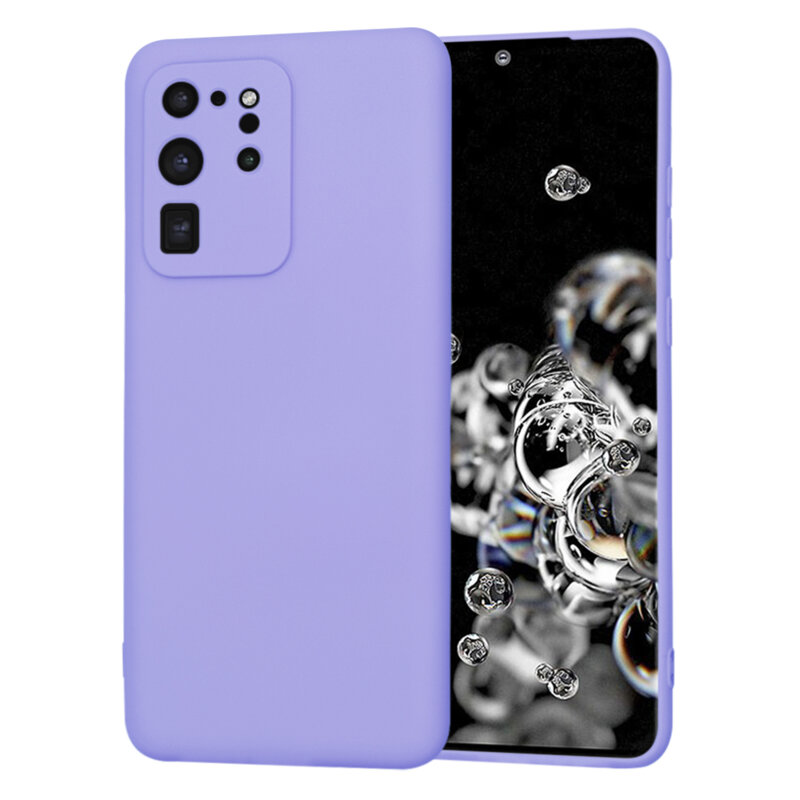 Husa silicon Samsung Galaxy S20 Ultra Techsuit SoftFlex, violet