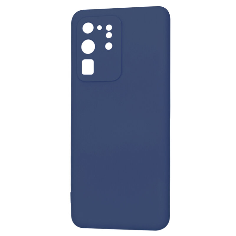 Husa silicon Samsung Galaxy S20 Ultra 5G Techsuit SoftFlex, bleumarin