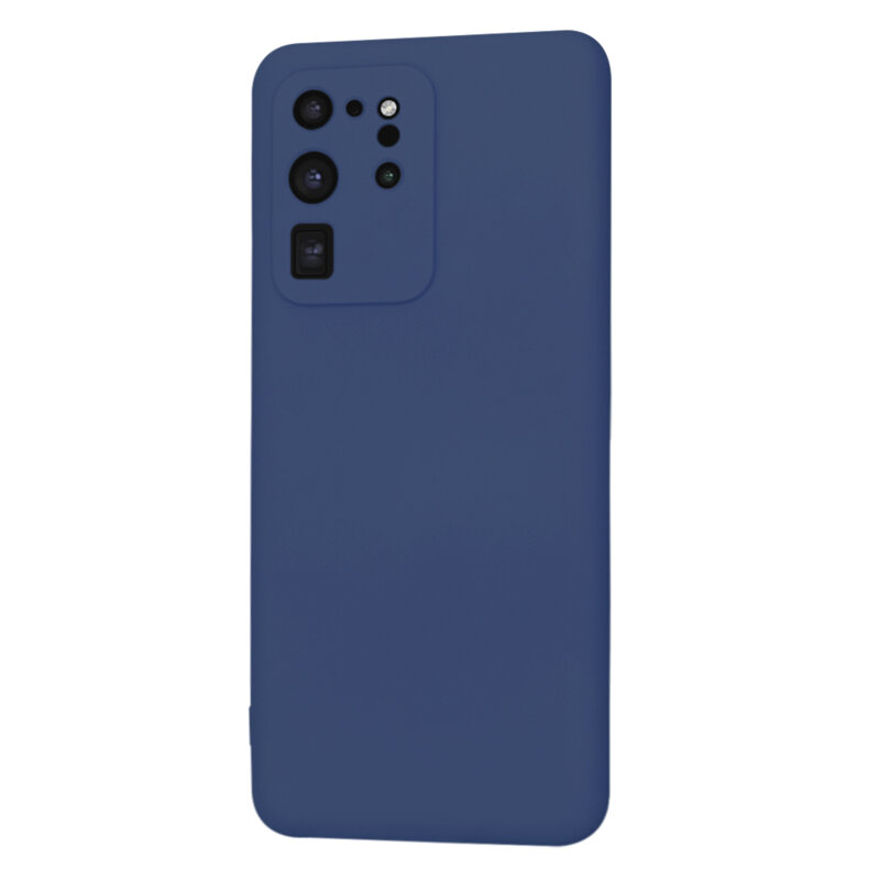 Husa silicon Samsung Galaxy S20 Ultra 5G Techsuit SoftFlex, bleumarin