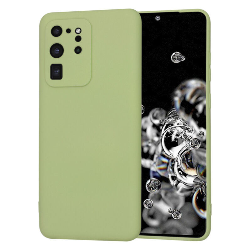 Husa silicon Samsung Galaxy S20 Ultra Techsuit SoftFlex, verde