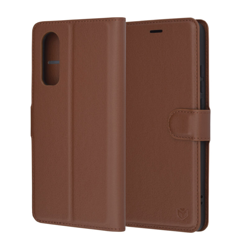 Husa OnePlus Nord CE4 Lite Techsuit Leather Folio, maro