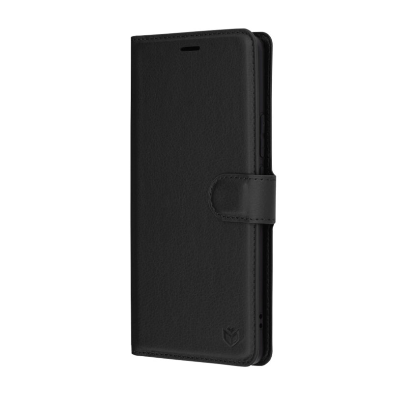 Husa Realme GT 6 Techsuit Leather Folio, negru