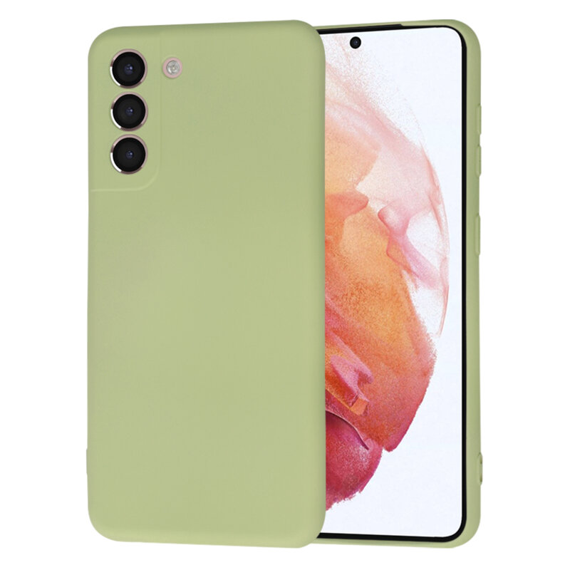 Husa silicon Samsung Galaxy S21 5G Techsuit SoftFlex, verde